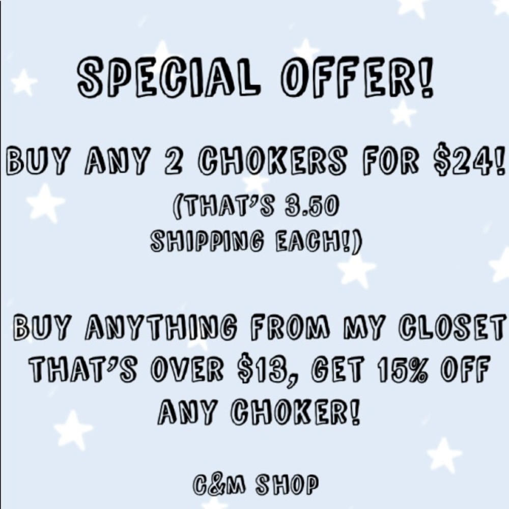SPECIAL OFFER (Includes Chokers!)
